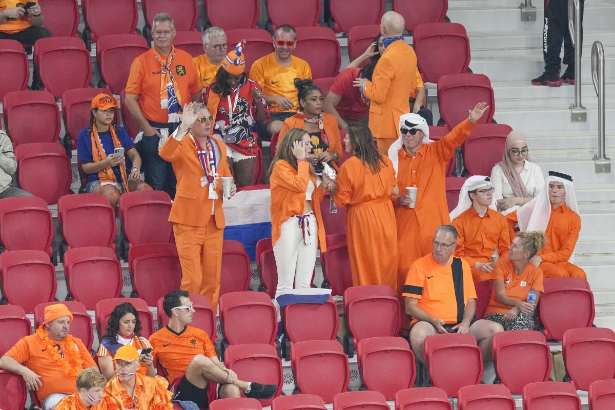 Hollanda - Senegal karşılaşması öncesi tribünler #1