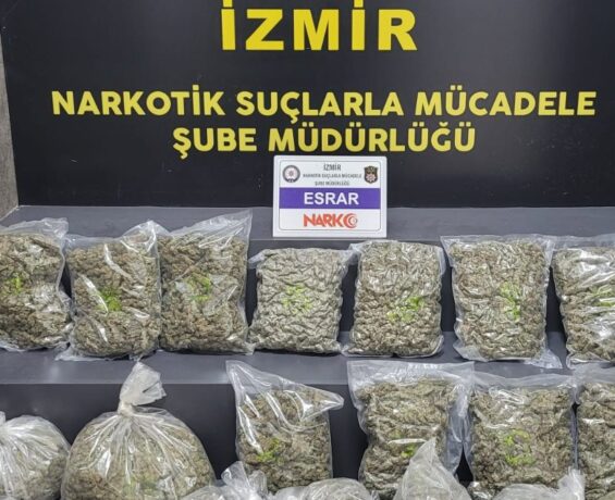 İzmir’de 16 kilo 325 gram uyuşturucu yakalandı: 2 tutuklama