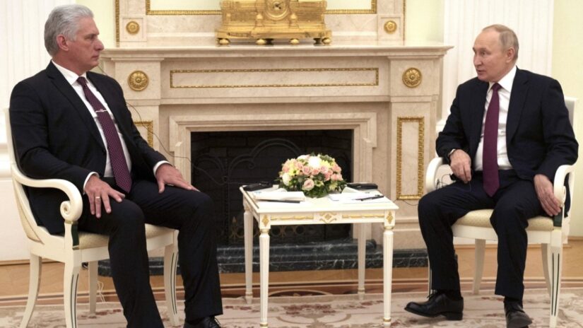 Küba Devlet Başkanı Diaz-Canel, Moskova’da Putin ile görüştü