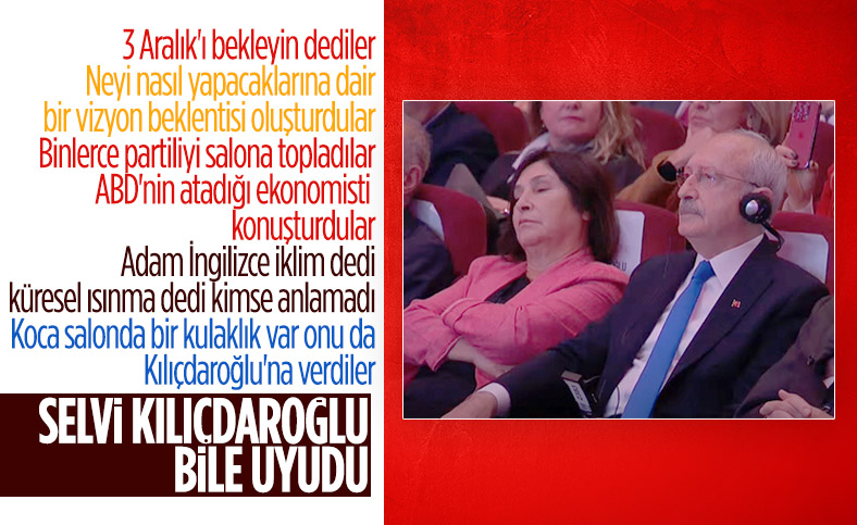 CHP’nin vizyon programında Selvi Kılıçdaroğlu yattı
