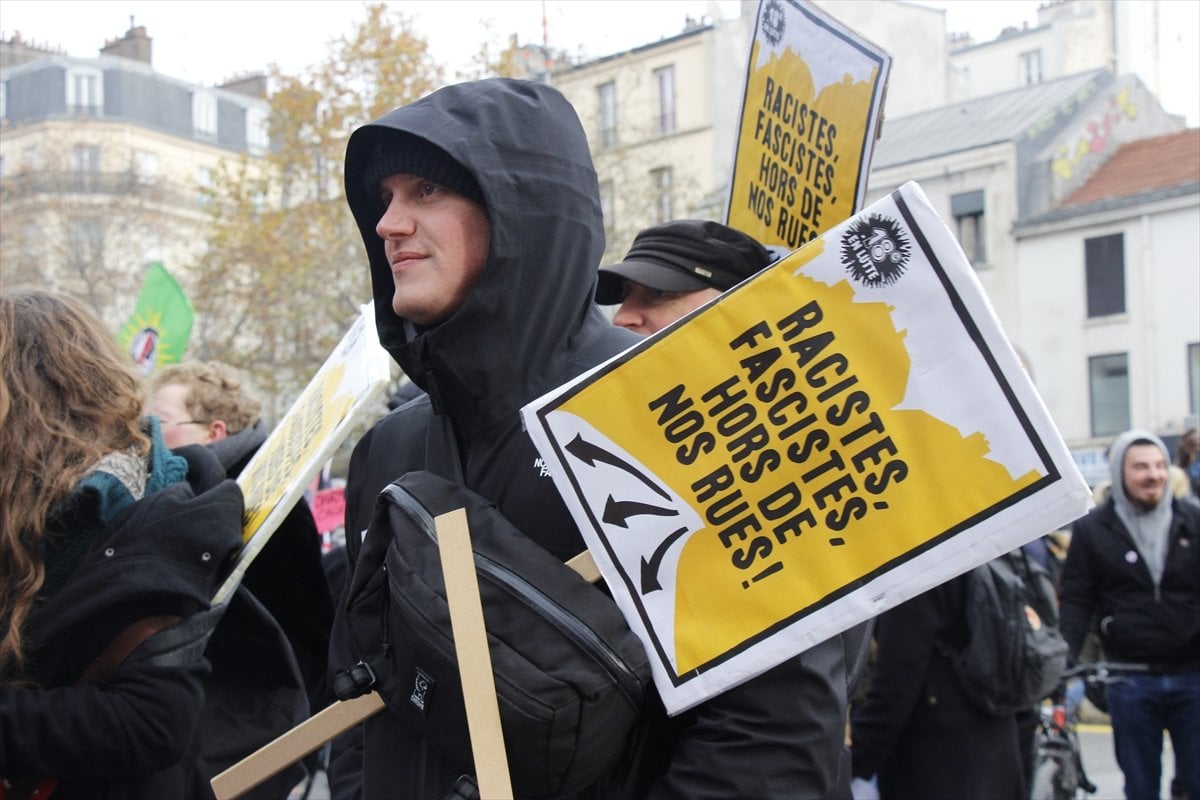 Fransa da hükümetin yeni göç yasa tasarısı protesto edildi #4