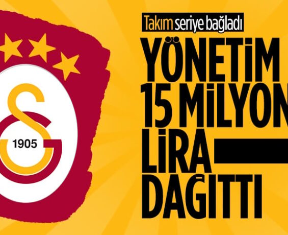 Galatasaray idaresinden futbolculara prim sürprizi