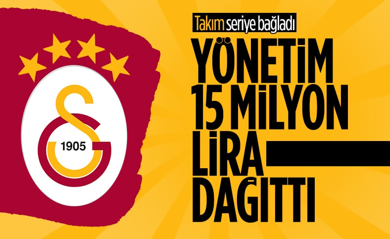 Galatasaray idaresinden futbolculara prim sürprizi