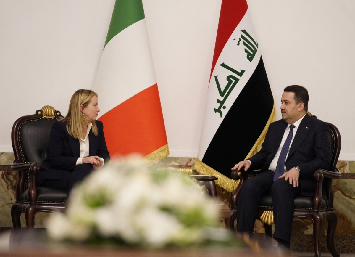 Giorgia Meloni nin Irak ziyaretinde İrlanda bayrağı kullanıldığı iddia edildi #2