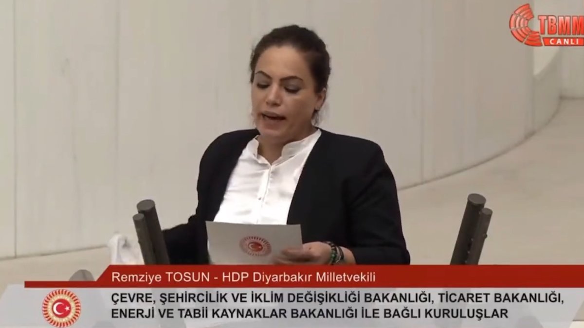 HDP li Remziye Tosun başındaki tülbendi yere fırlattı #3