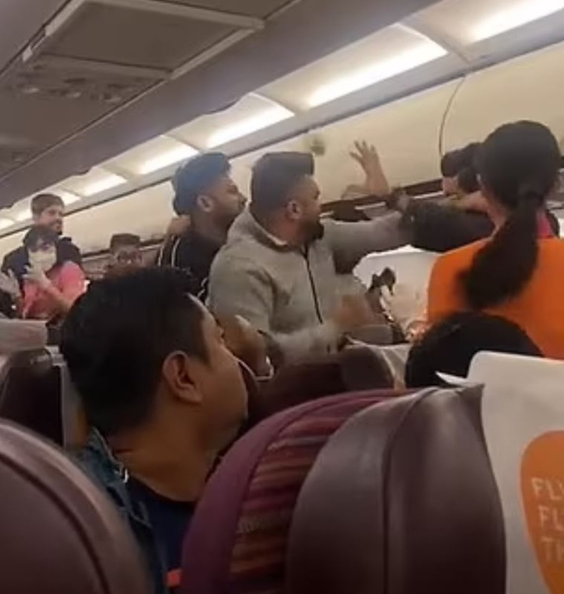 Hindistan uçağında kavga çıktı #2