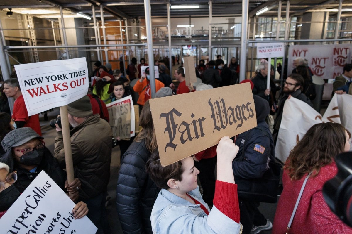 New York Times çalışanlarından 40 yıl sonra 24 saatlik grev #2