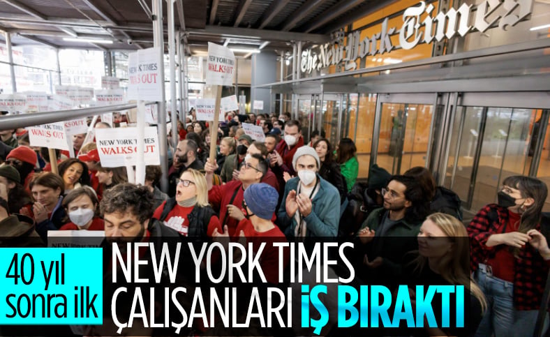New York Times çalışanlarından 40 sene sonra 24 saatlik grev