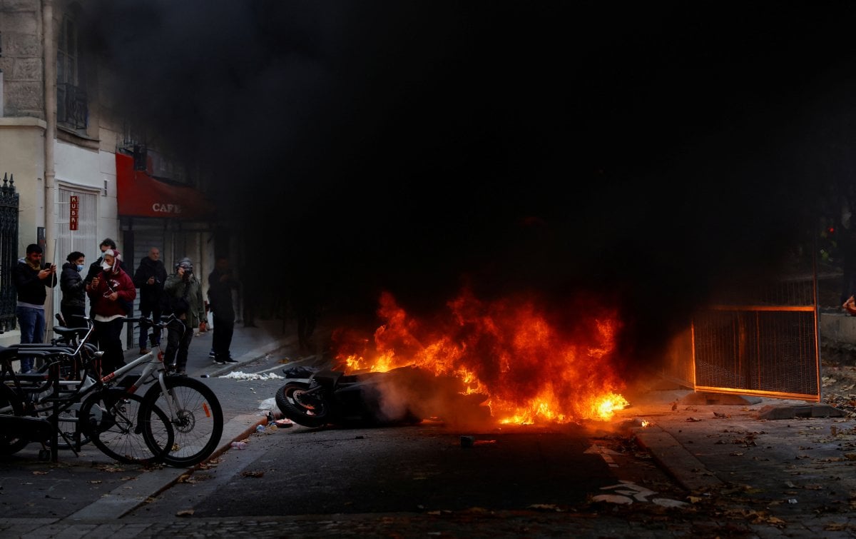 PKK yandaşları Paris’te büyük tahribata yol açtı #2