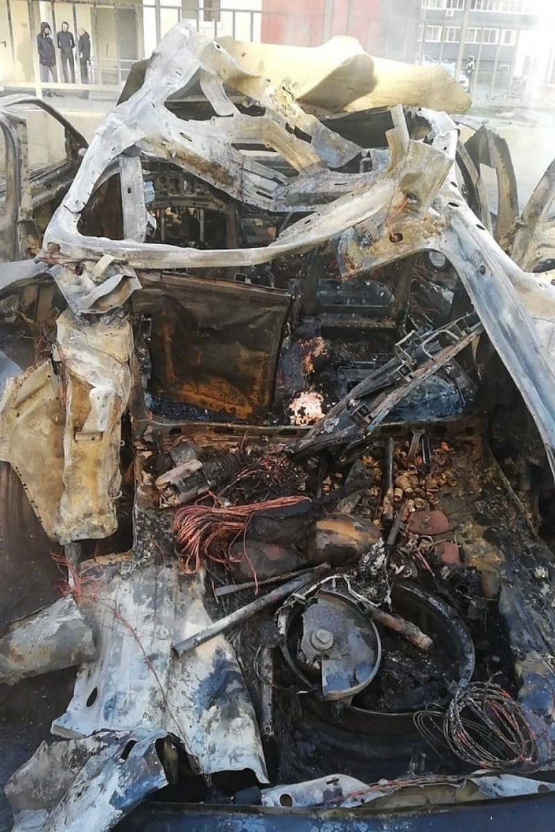 Rusya da patlayan otomobildeki çocuk hayatını kaybetti #4