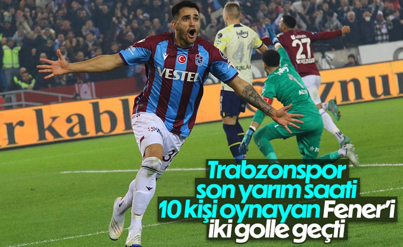 Trabzonspor, Fenerbahçe’yi iki golle geçti