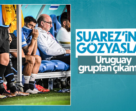 Uruguay’ın elenmesiyle Luis Suarez gözyaşlarını yakalayamadı