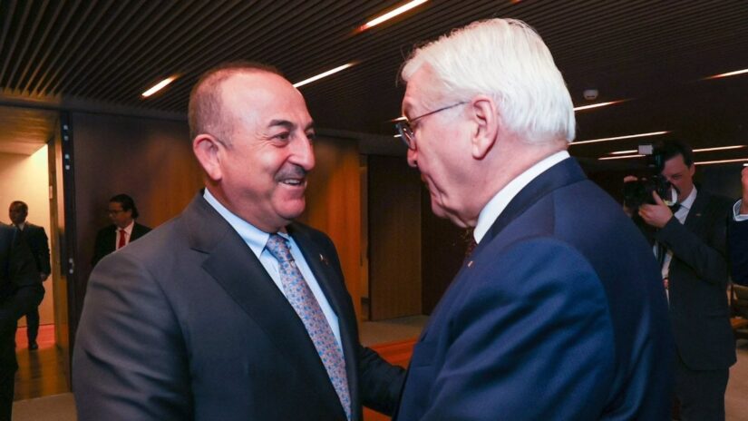 Bakan Çavuşoğlu, Almanya Cumhurbaşkanı ile görüştü