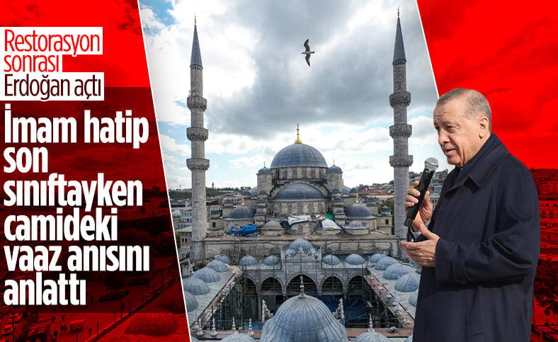 Cumhurbaşkanı Erdoğan, İstanbul’da Yeni Camii’yi imana açtı