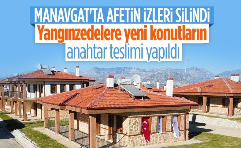 Cumhurbaşkanı Erdoğan Manavgat’ta evlerin teslim merasimine katıldı