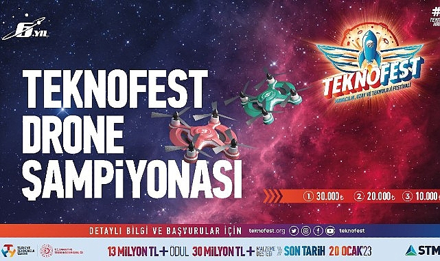 TEKNOFEST Drone Şampiyonasına Müracaat İçin Son 1 Gün!